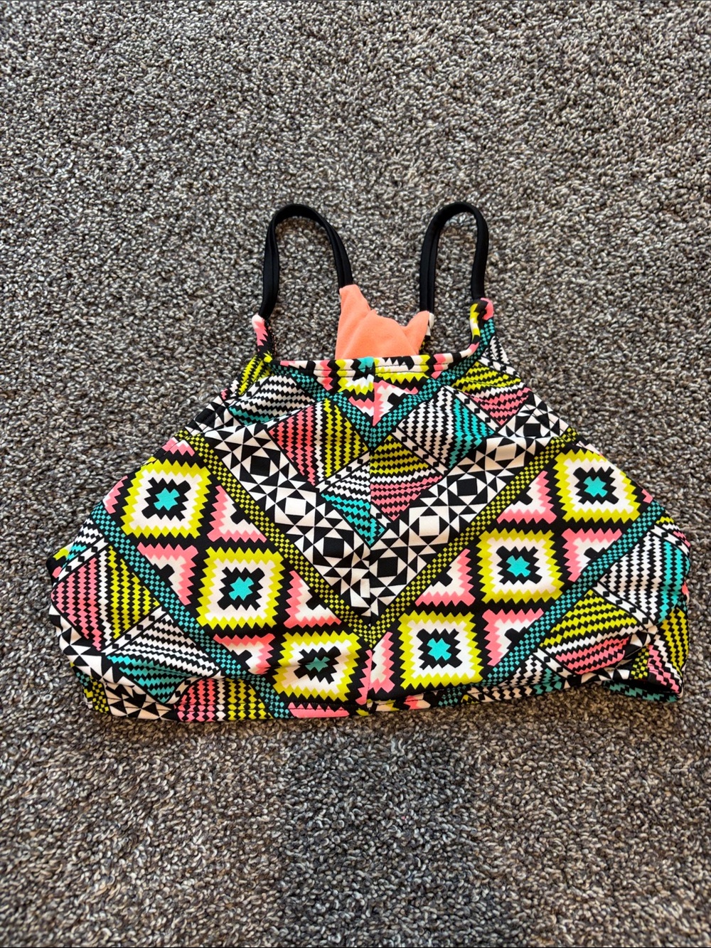 Multicolored Bikini Cami Bikini Top